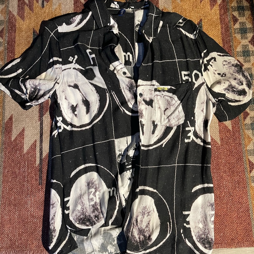Abstract button down